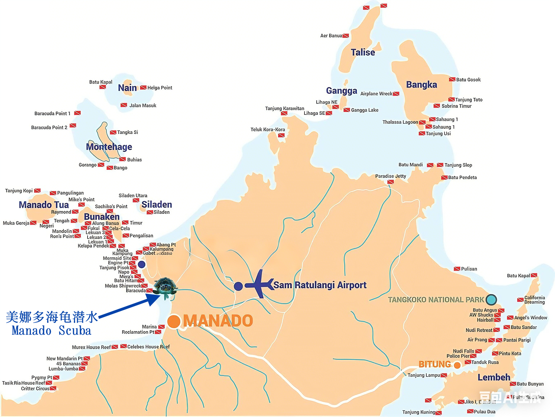 北苏拉威西潜点